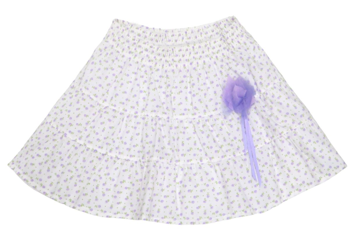 Pollera gabardina Floreada