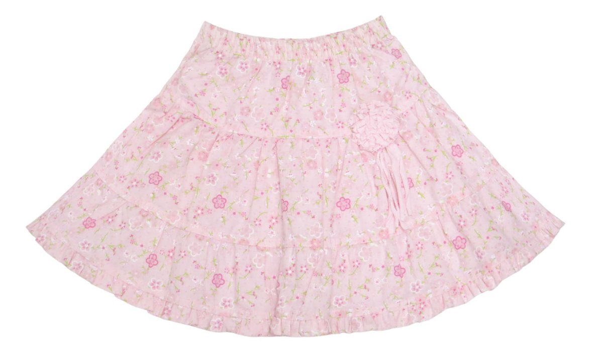 Pollera gabardina Floreada