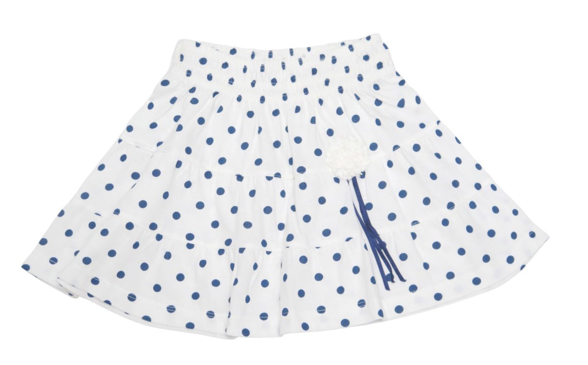 Pollera gabardina con lunares