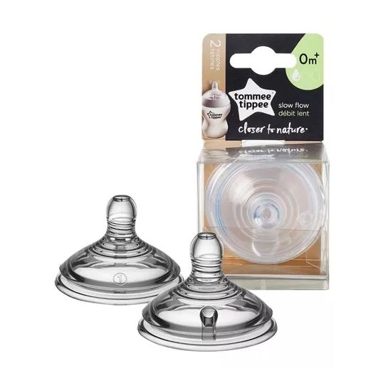 Set De Tetinas Closer To Nature X2 - 0M+ Flujo Lento