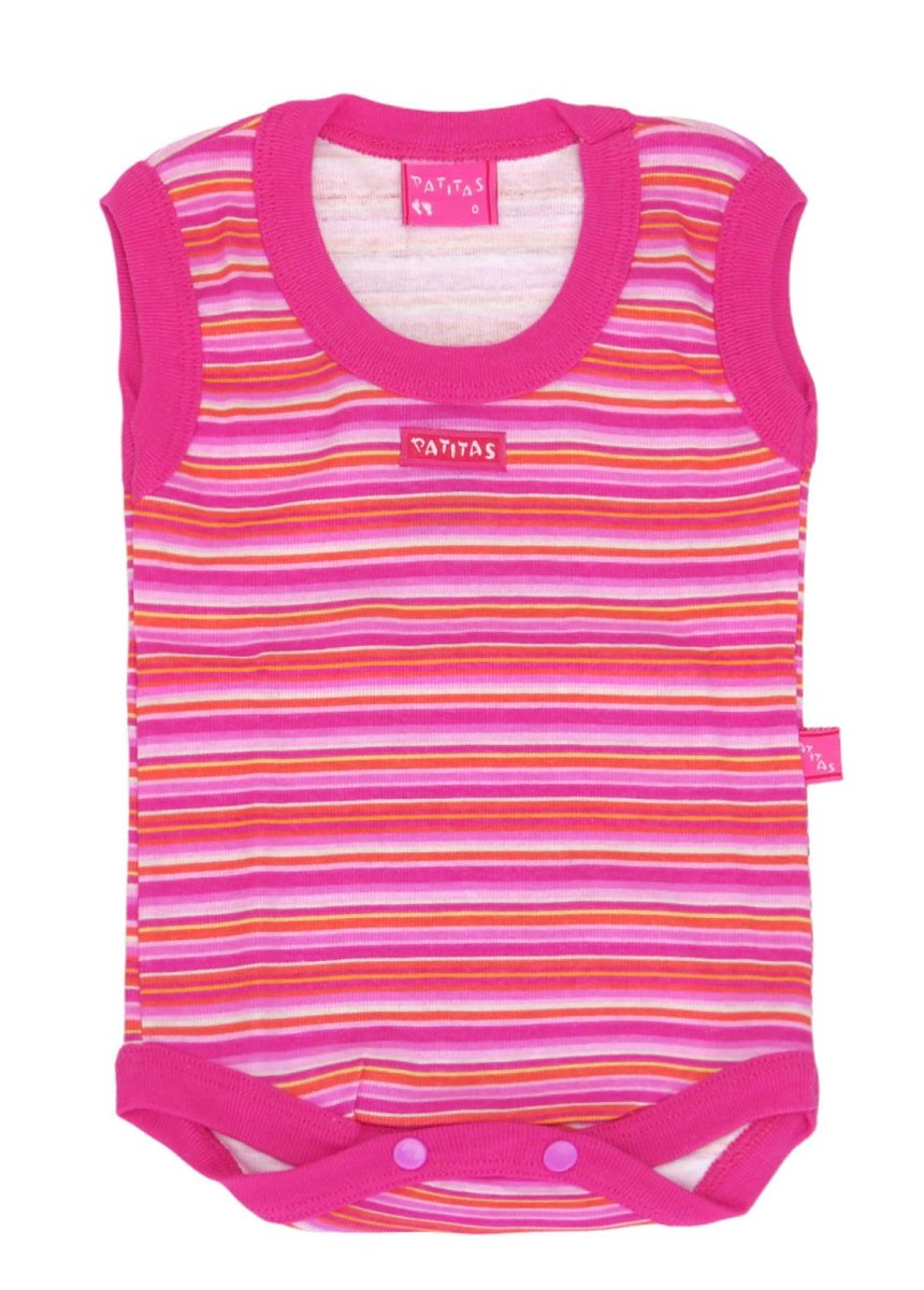 Body sin Mangas Estampado Rayado
