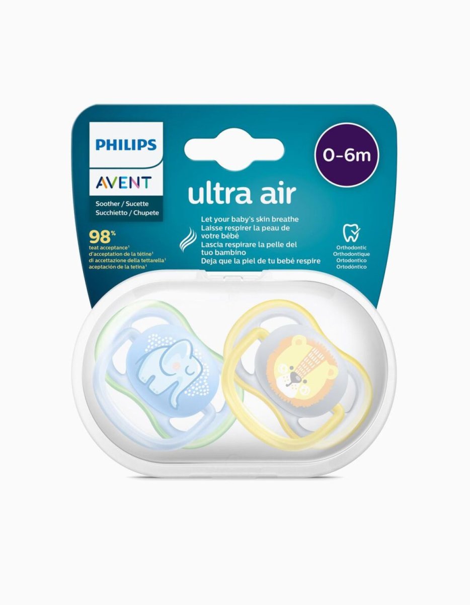 Chupete Ultra Air Silicona 0-6 Meses BPA FREE x2