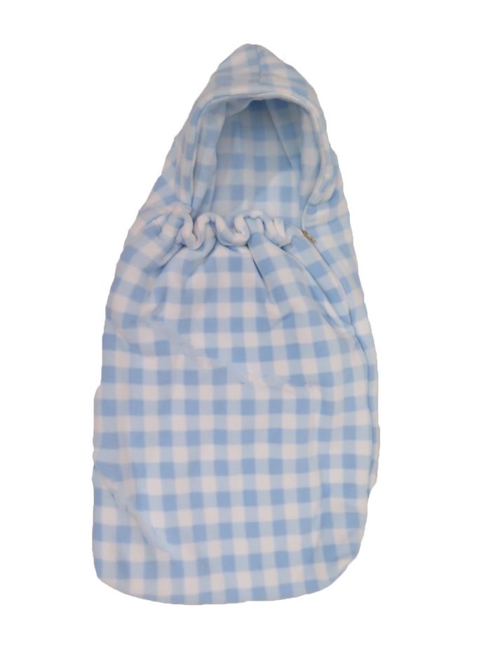 Portaenfant Polar con capucha Diseño de Cuadros
