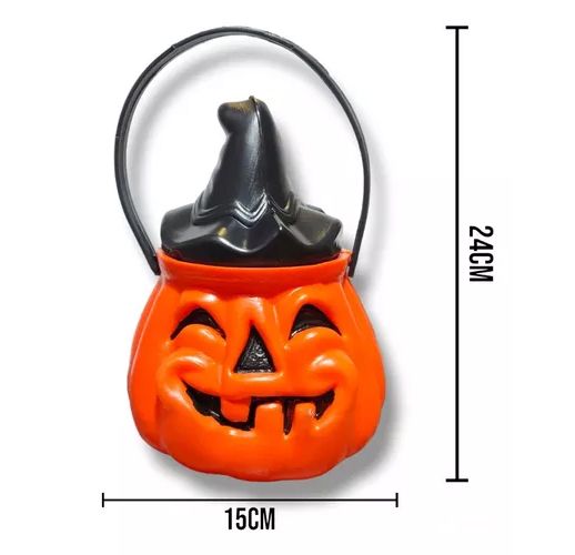 Calabaza Con Tapa Para Caramelos - Cesto - Caramelera