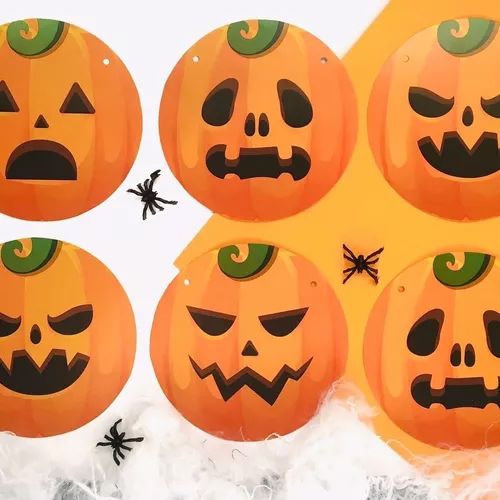 Guirnalda Banderin Calabaza Halloween - Decoracion