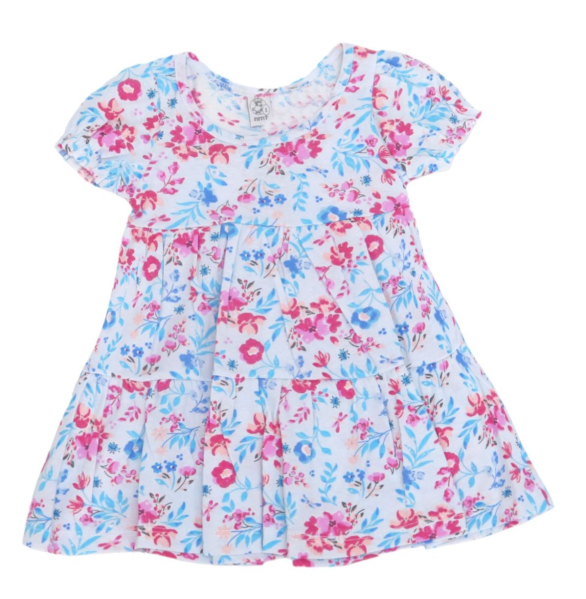 Vestido de algodon estampado Floreado