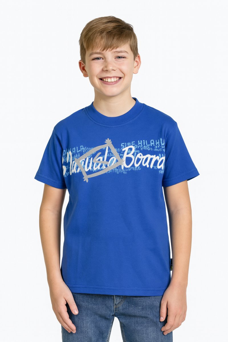 Remera Manga Corta Estampado Boarding