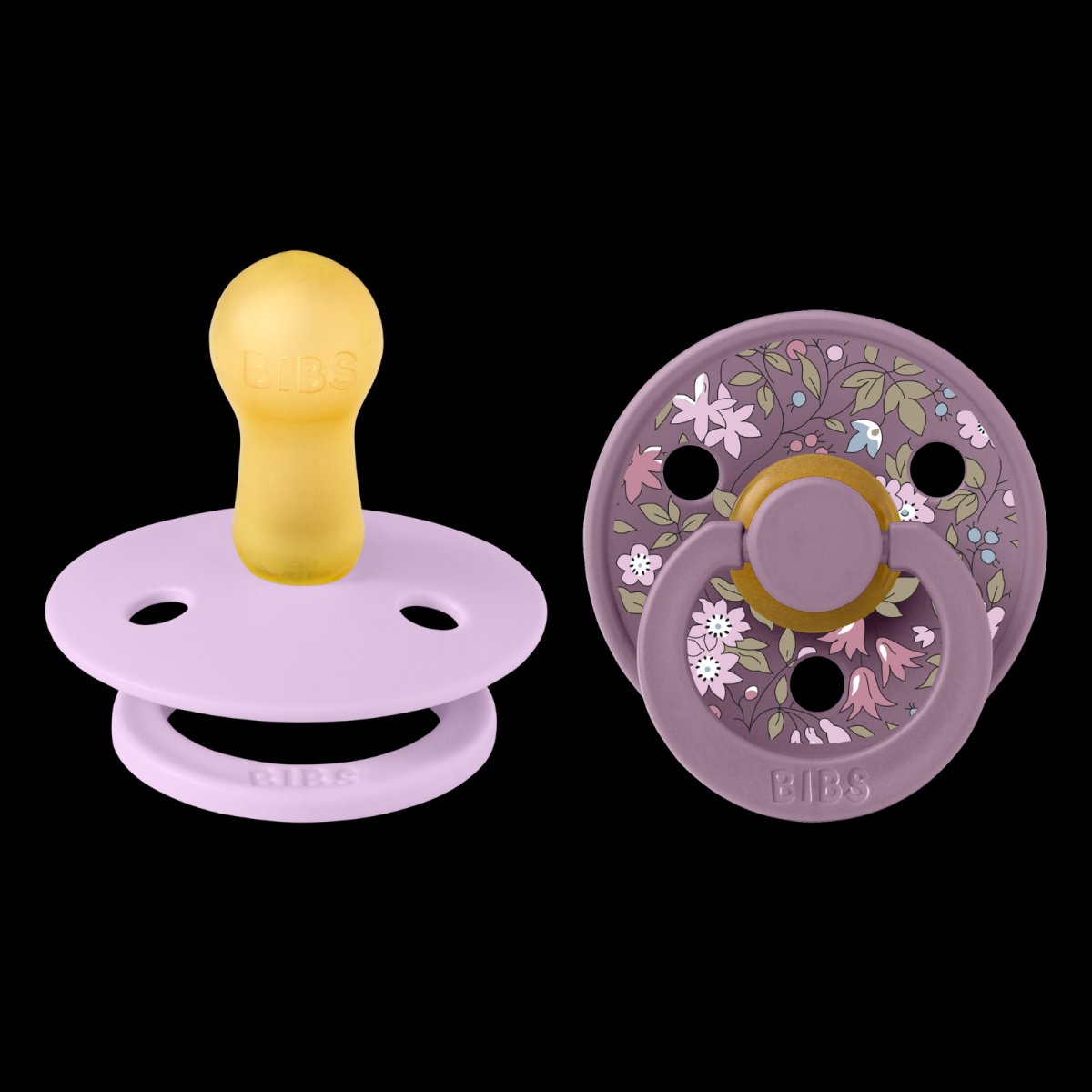 Chupete Bibs Colour Pacifier X Liberty x 2 - Violet Sky Mix - Tetina De Caucho Natural - Latex - 0 - 6 Meses