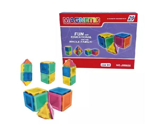 Magnetic - Bloques Didacticos Magneticos - 20 Piezas