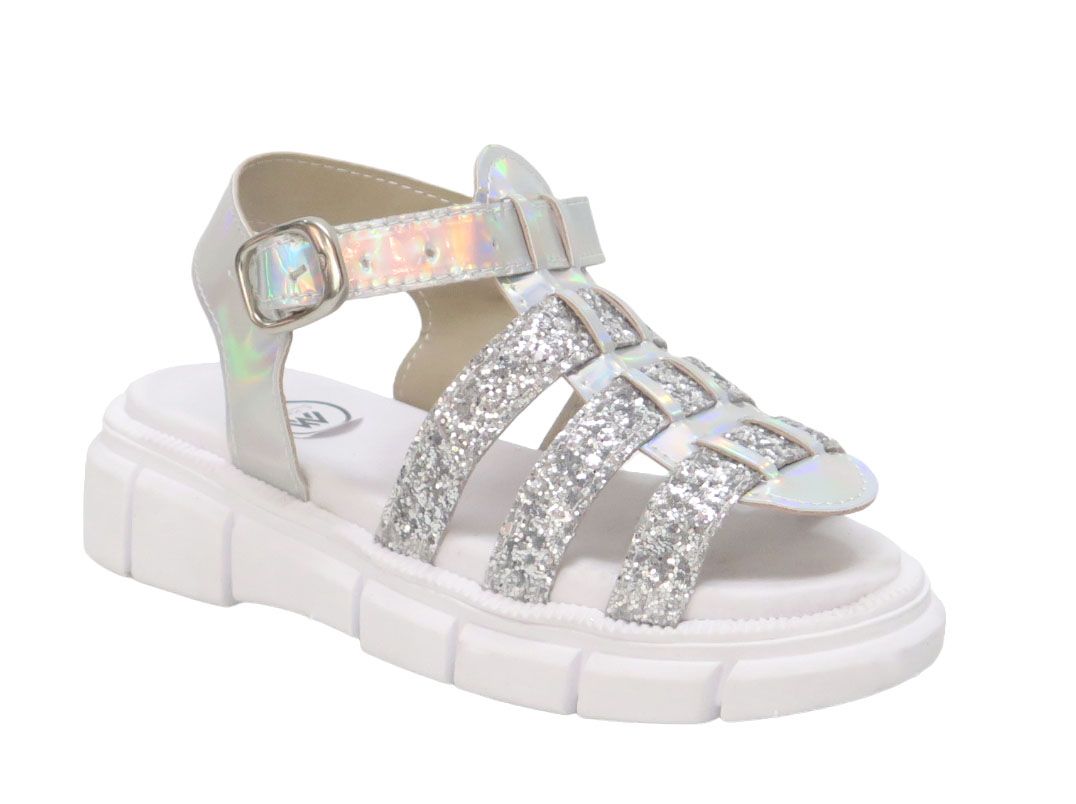 Sandalia charol con Gliter