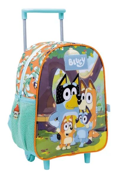 Mochila Con Carro Jardin Bluey - 12 Pulgadas