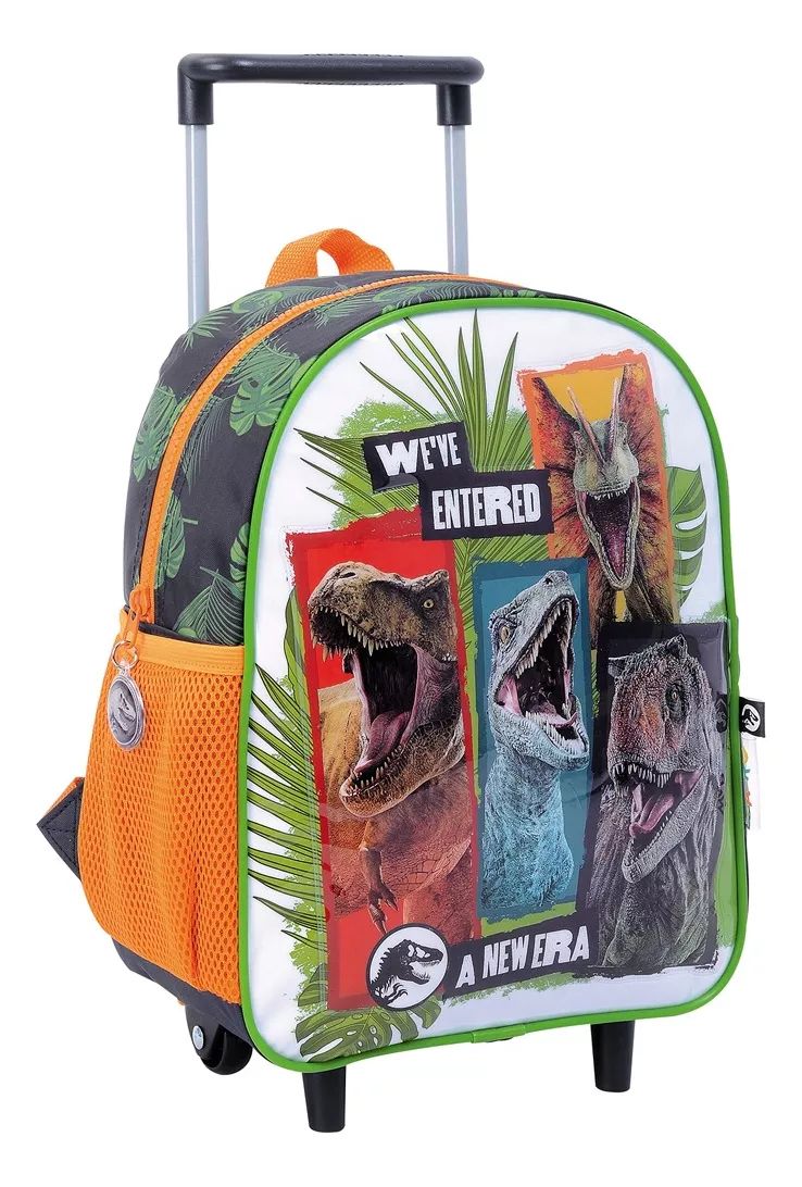 Mochila Con Carro Jardin Jurassic World - 12 Pulgadas