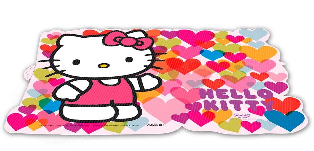 Mantel Individual Holográfico 3D Hello Kitty