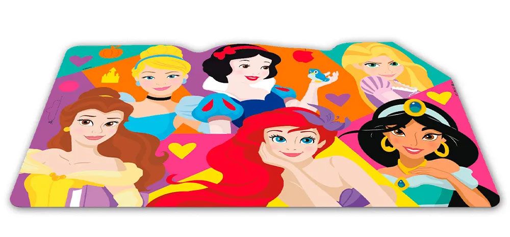 Mantel Individual Holográfico 3D Disney Princesas