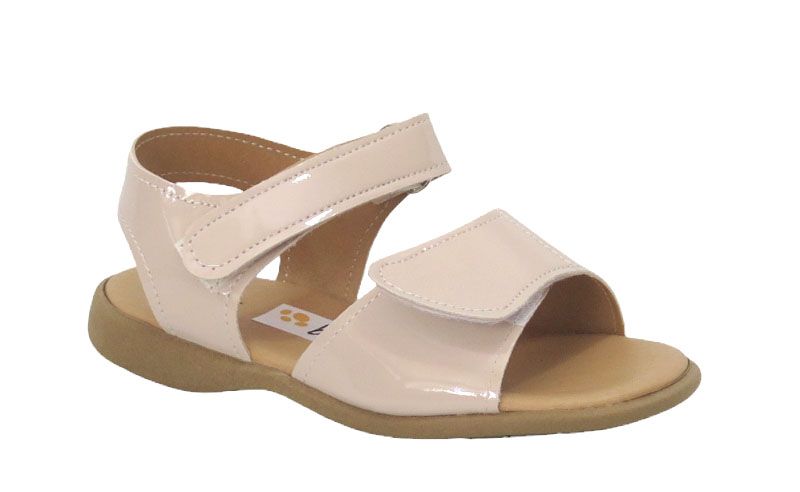 Sandalia 2 Velcro Charol