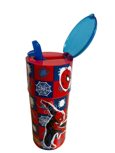 Vaso Botella Con Pico Rebatible Spiderman - Hombre Araña