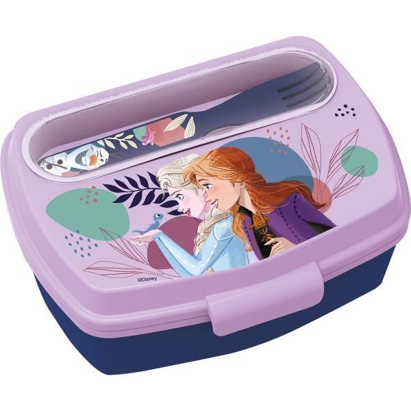 Vianda Sandwichera Rectangular Con Cubiertos Frozen