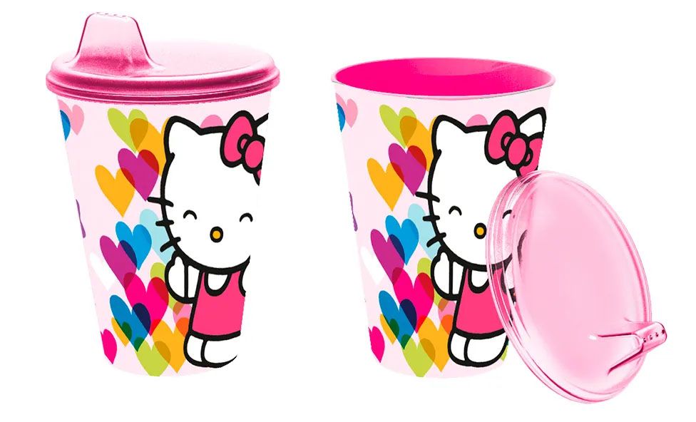 Vaso con Pico 430ml Hello Kitty