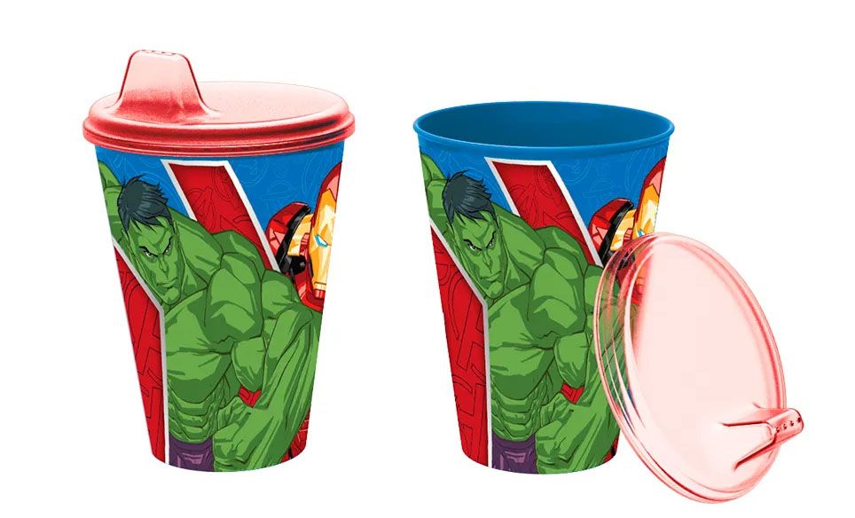 Vaso con Pico 430ml Avengers