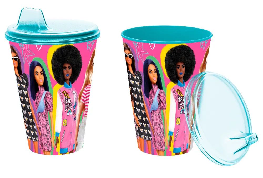 Vaso con Pico 430ml Barbie