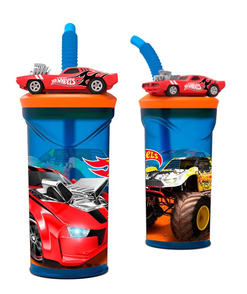 Vaso 360ml Figura 3D Hot Wheels