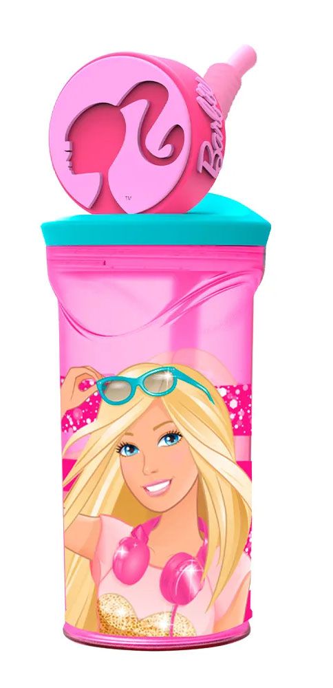 Vaso 360ml Figura 3D Barbie