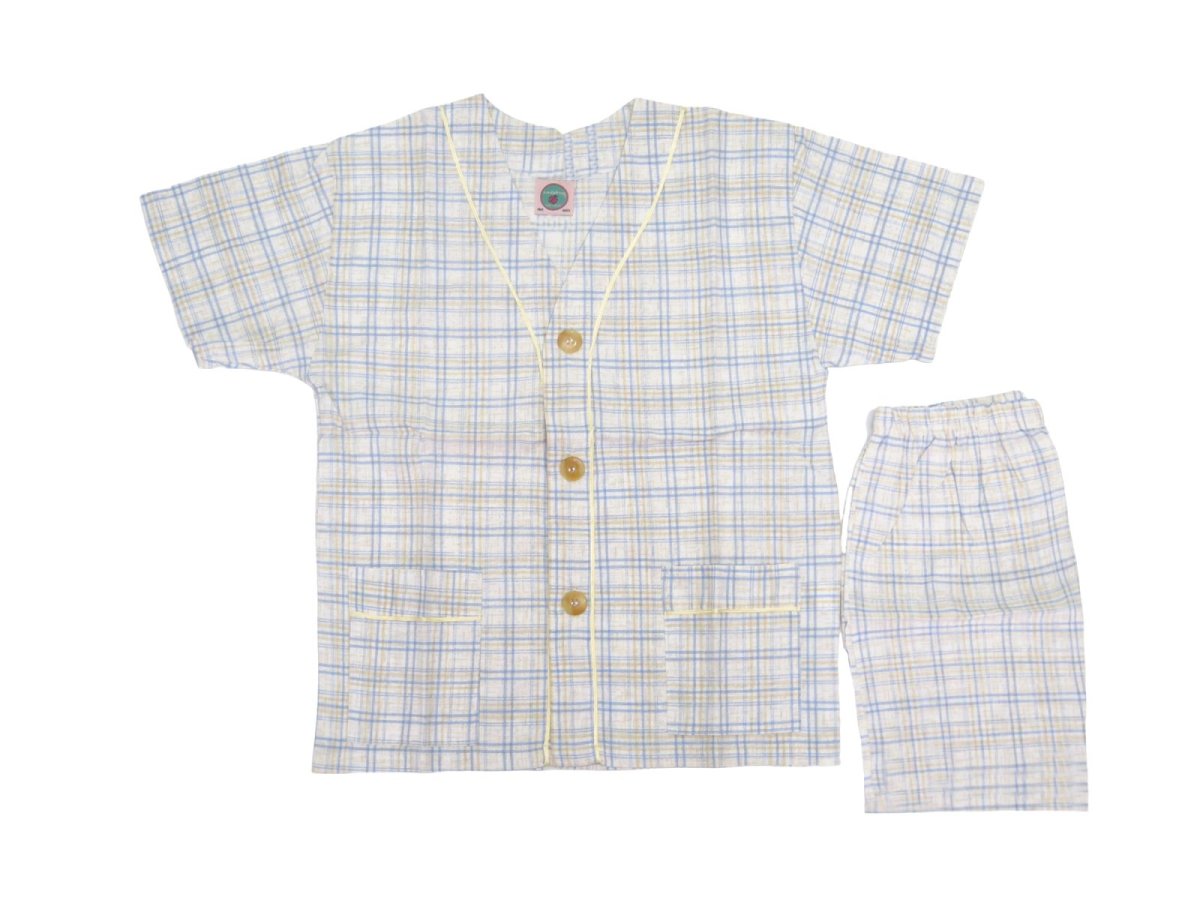 Pijama verano Remera  Manga Corta con botones y short