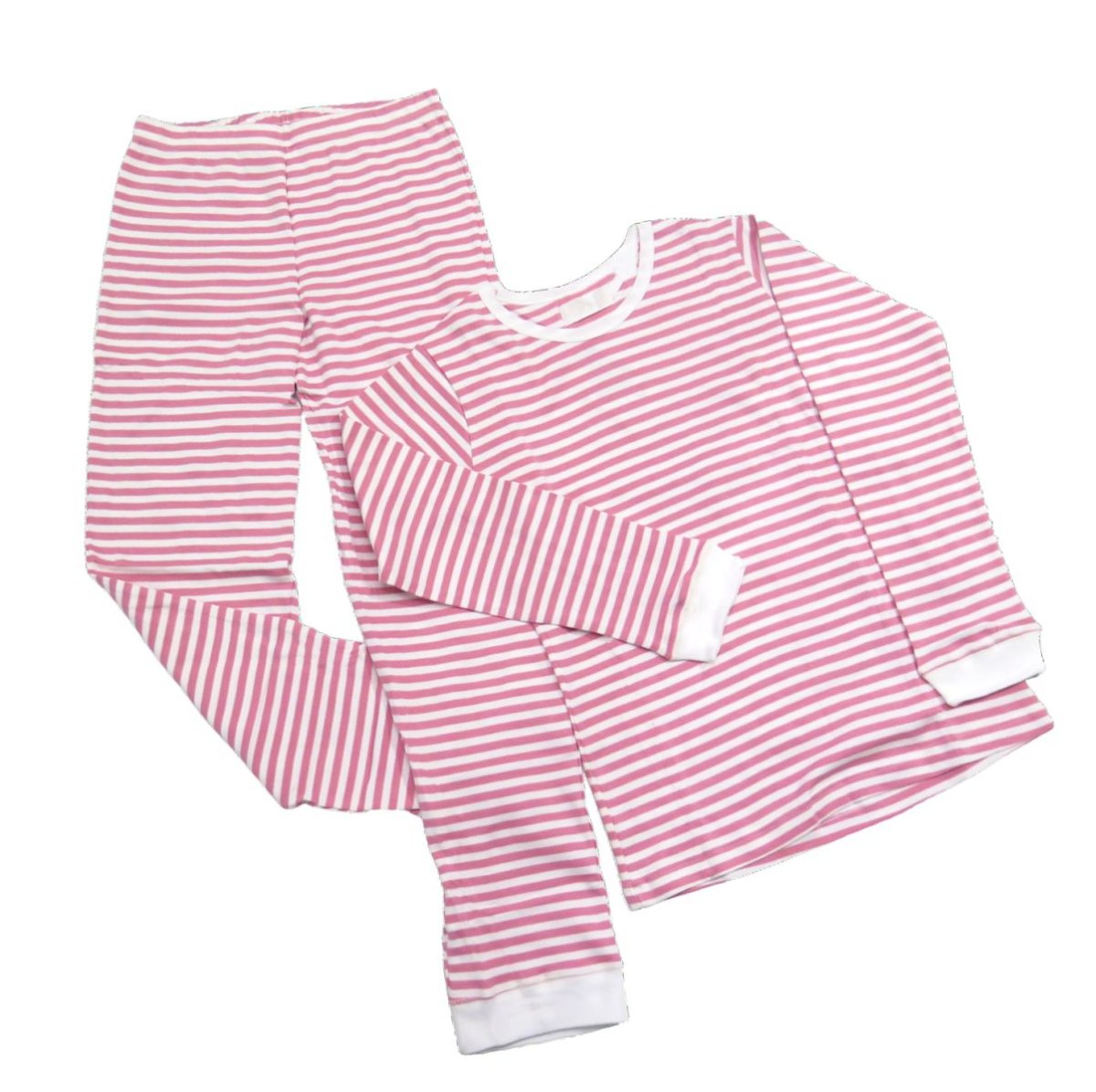 Pijama Invierno Remera Manga Larga y Pantalon Estampado Rayado