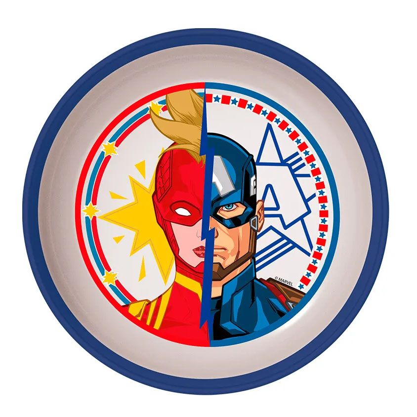 Plato Hondo Apto Microondas Avengers