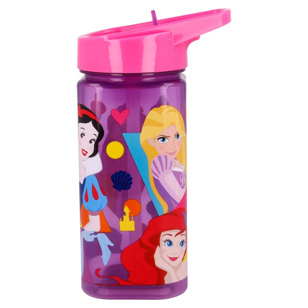 Botella 510ml Con Pico Rebatible Disney Princesas