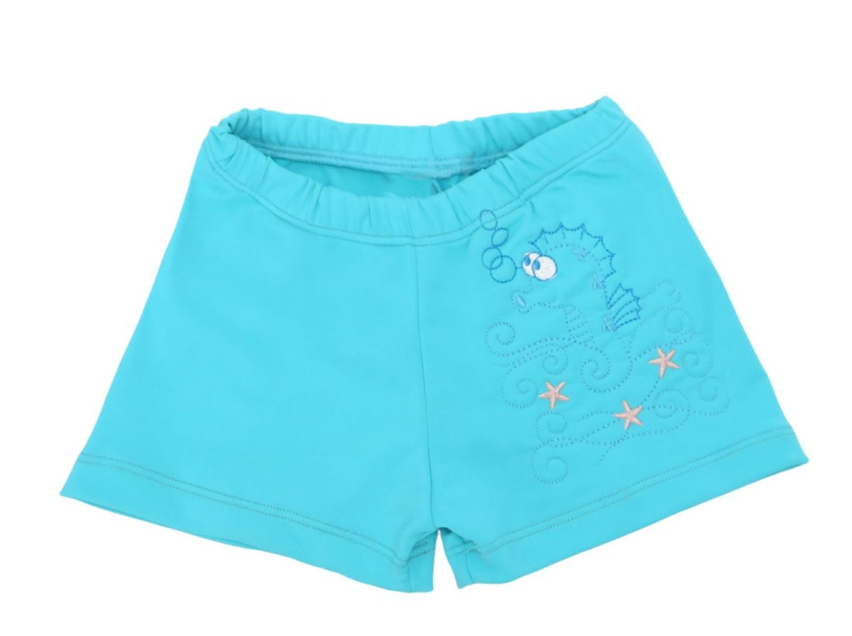 Malla Short de Baño Lycra Bordado Caballito de mar