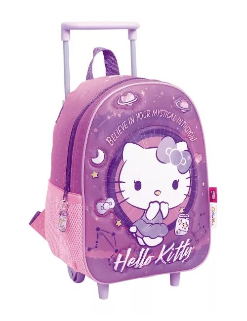 Mochila Con Carro Jardin Hello Kitty - 12 Pulgadas
