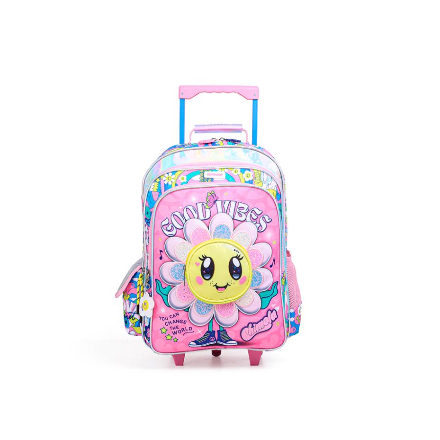 Mochila Con Carro Flower - Flor - 16 Pulgadas