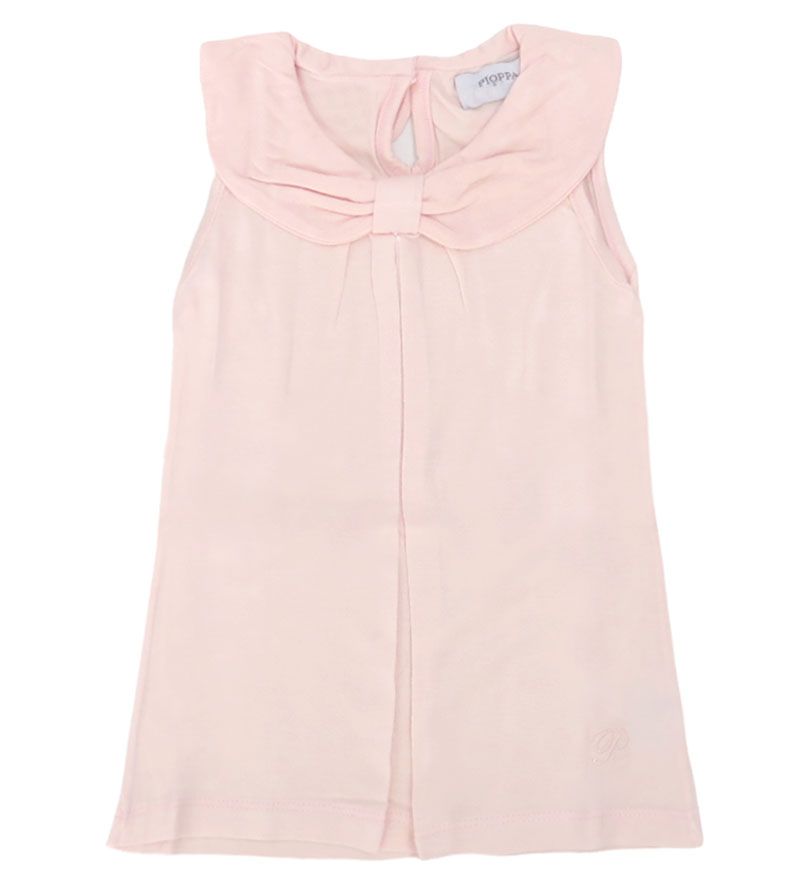 Remera de algodon Sin manga Cuello Baby