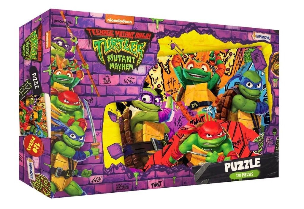 Puzzle Rompecabezas Tortugas Ninja - Teenage Mutant Ninja - 120 Piezas