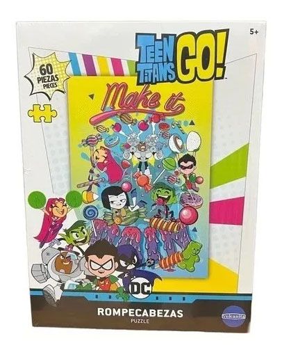 Puzzle Rompecabezas Teen Titans Go! - 60 piezas - Los Jovenes Titanes