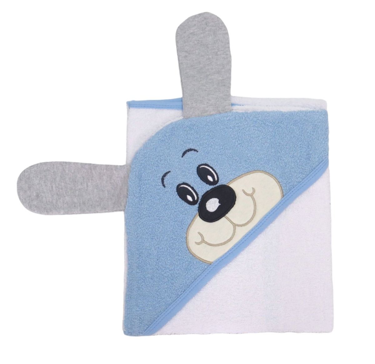 Toallon con Capucha Bordada Perrito