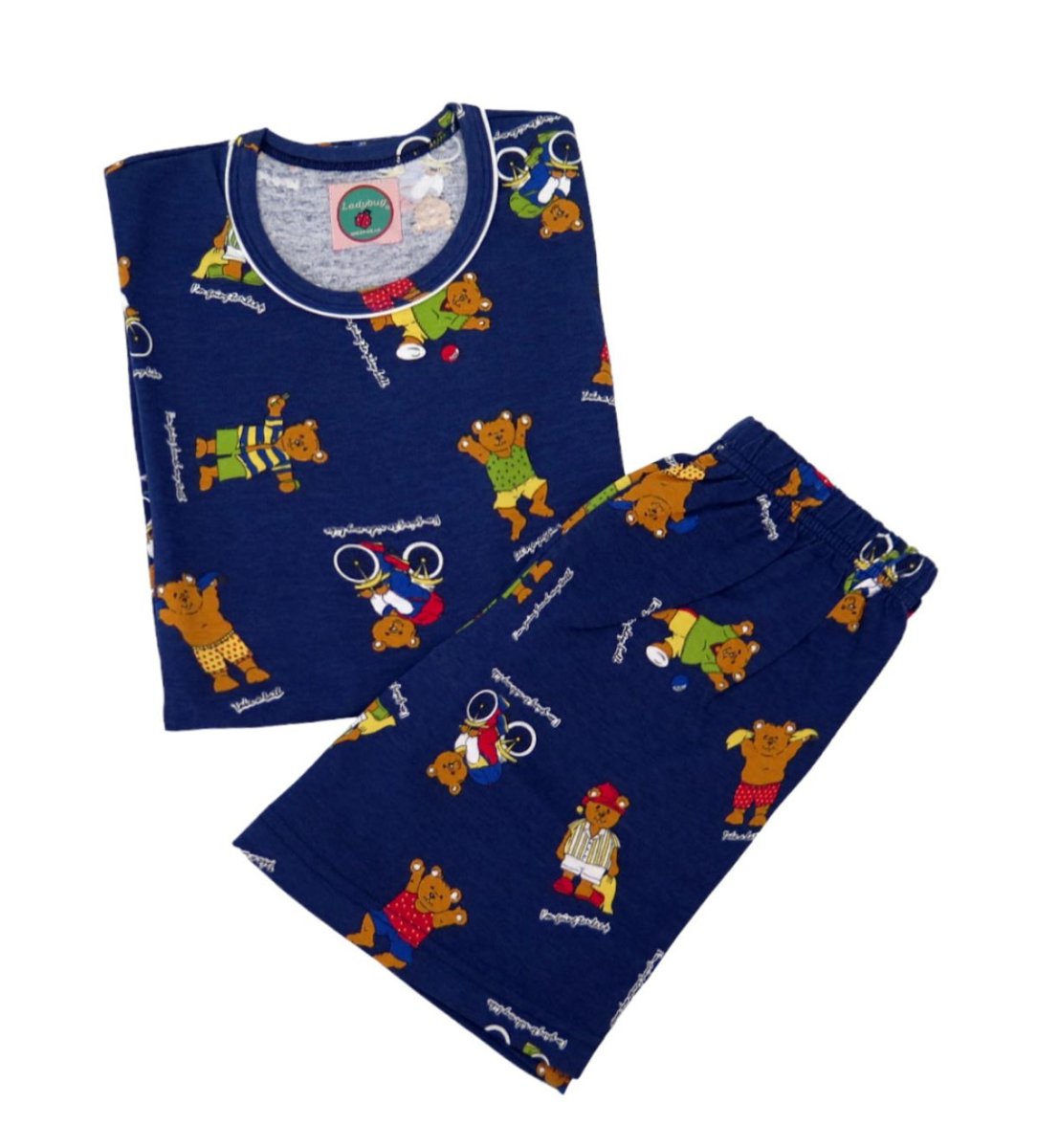 Pijama Verano Ositos Grandes Manga Corta