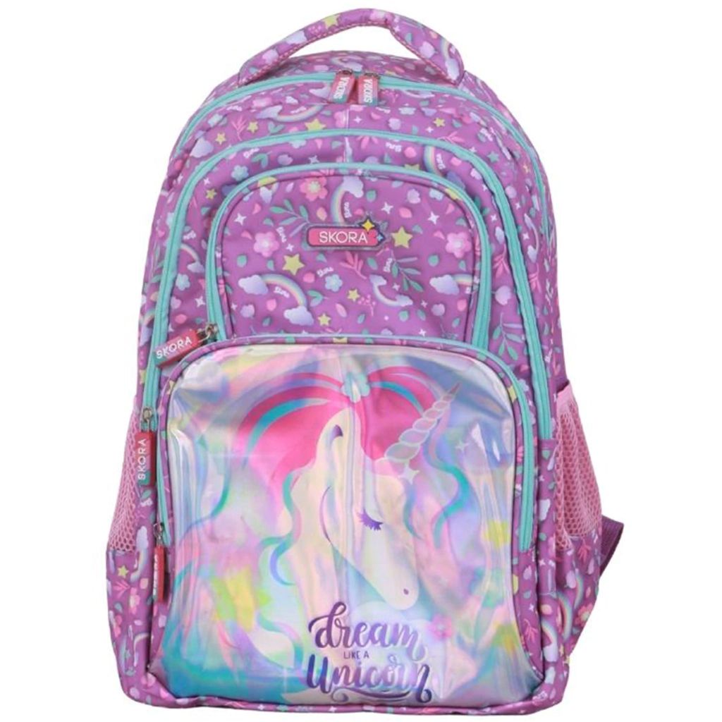 Mochila Espalda Escolar Dream Like A Unicorn - 17 Pulgadas - Unicornio