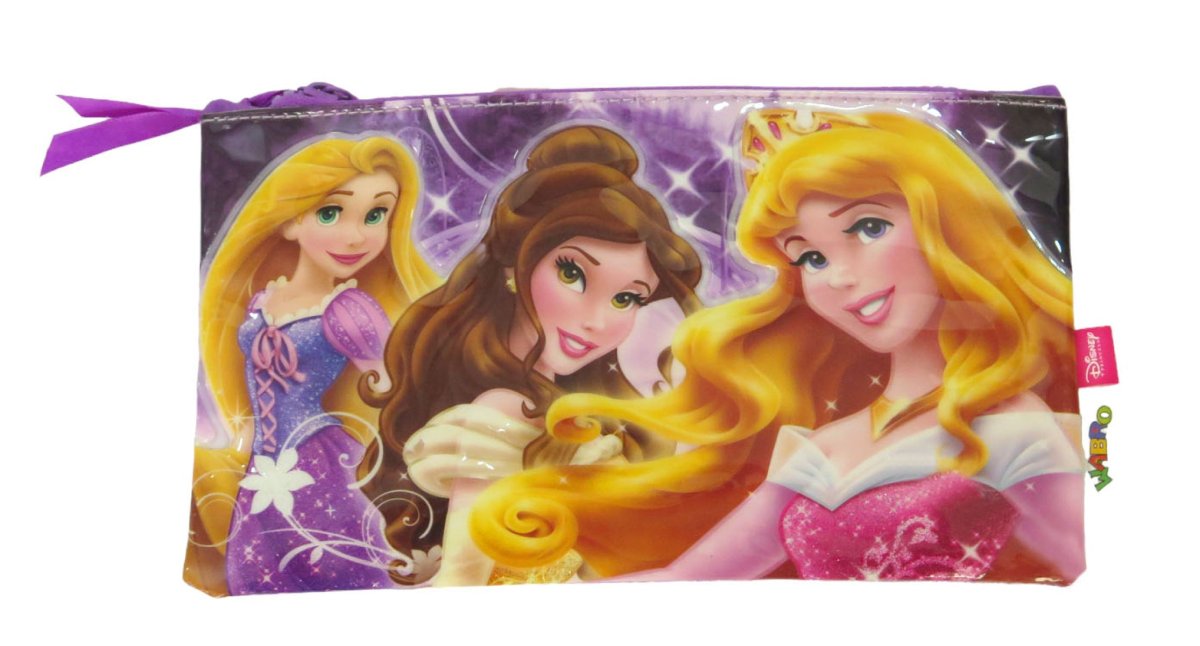 Cartuchera 1 Cierre con estampado en relieve de Princesas