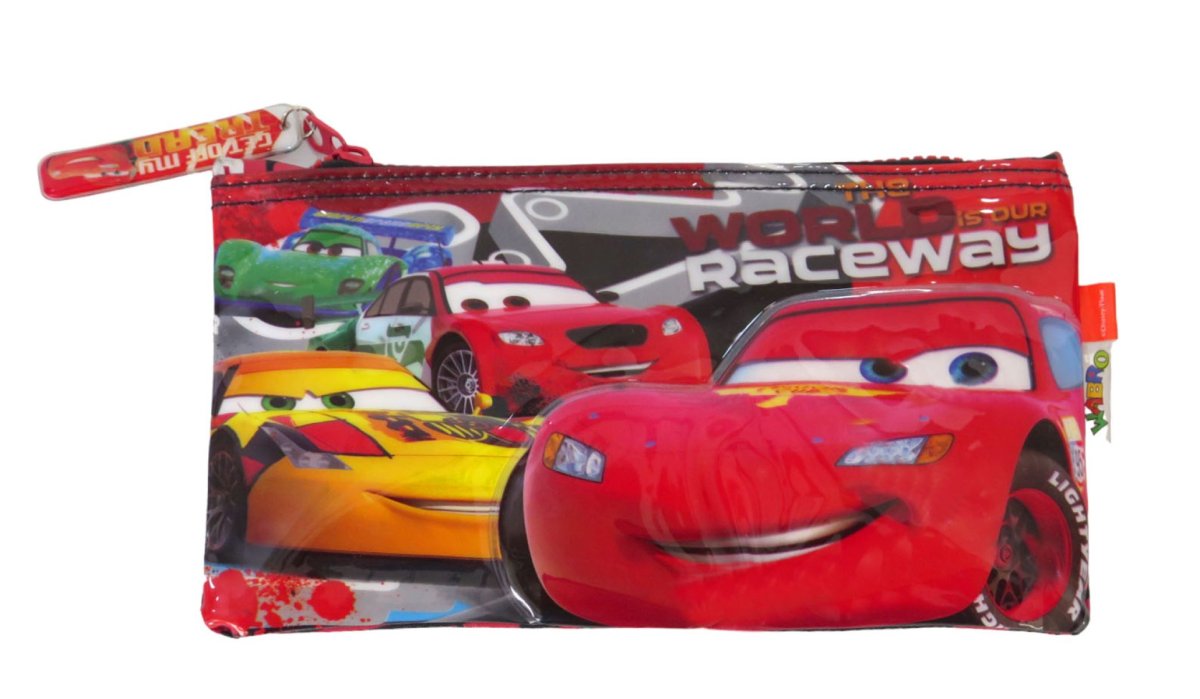 Cartuchera Canopla de un cierre con estampado en relieve de Cars