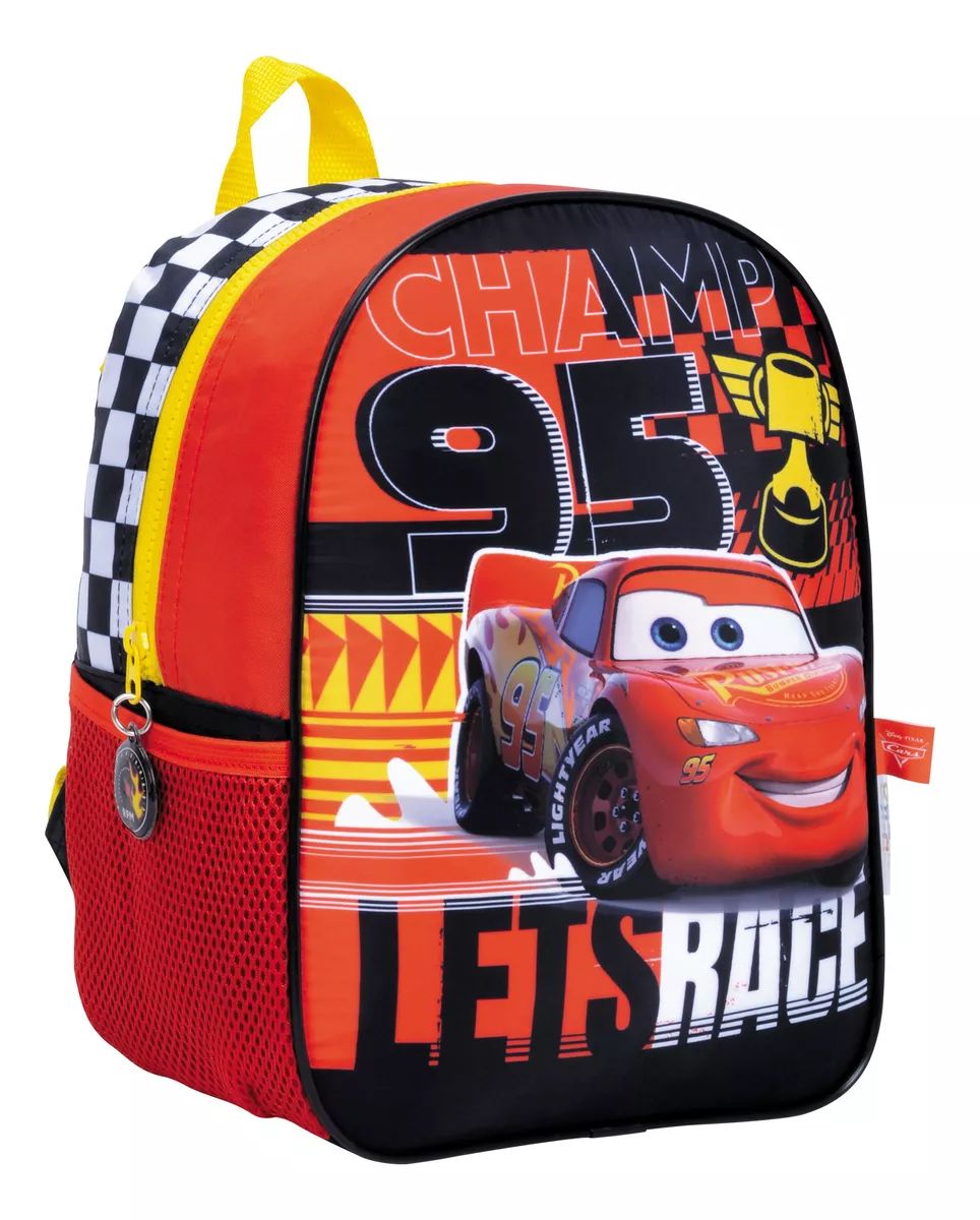 Mochila Espalda Jardin Cars Rayo Mcqueen - 12 Pulgadas - Lets Race