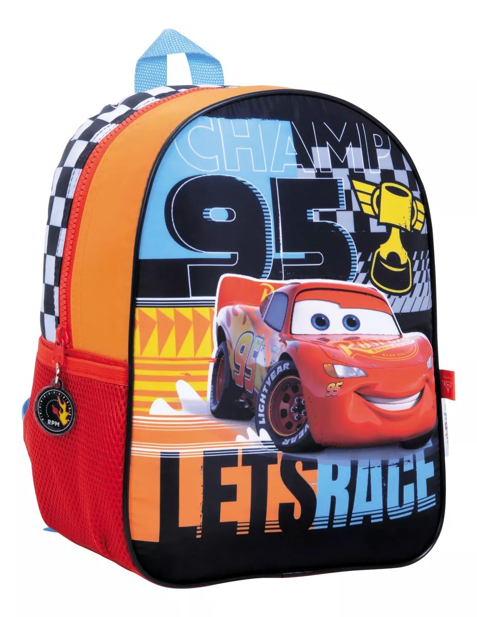 Mochila Espalda Jardin Cars Rayo Mcqueen - 12 Pulgadas - Lets Race