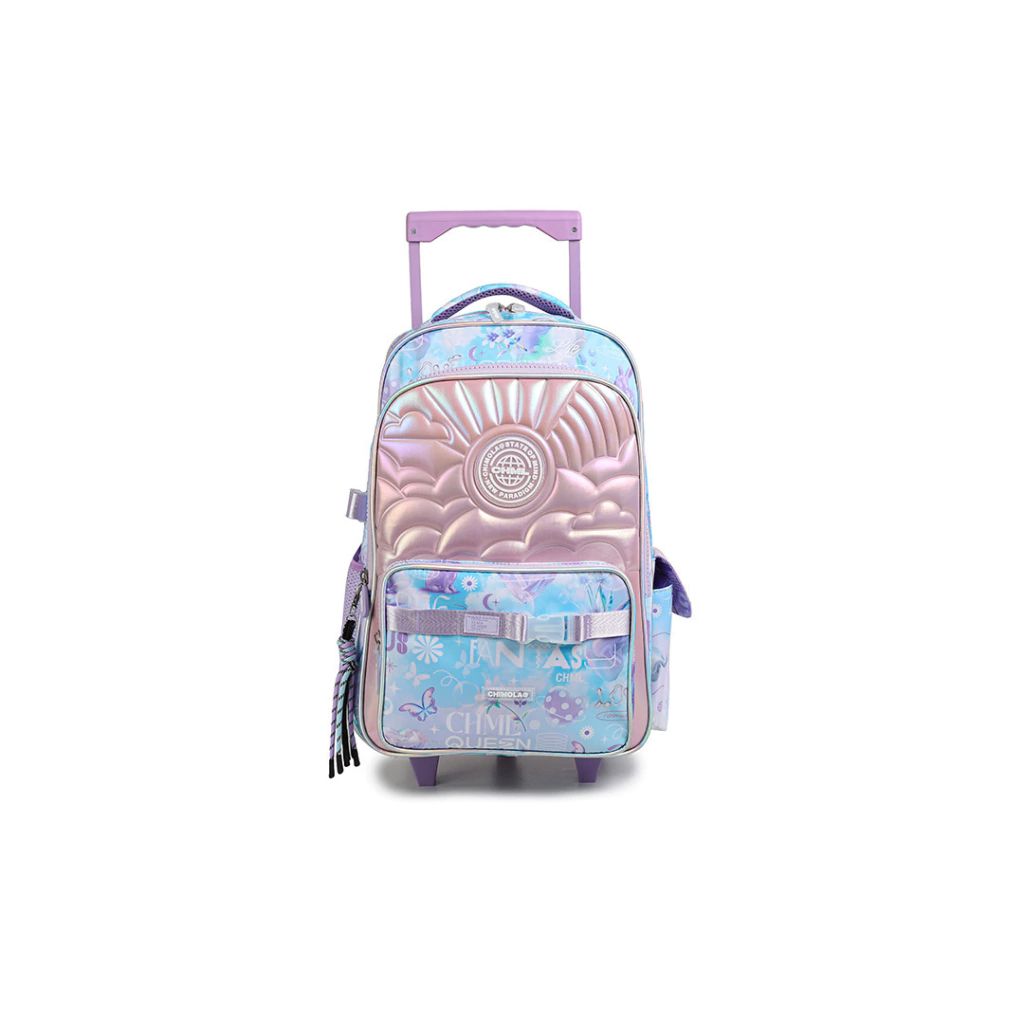 Mochila Con Carro Trama Relieve - Future Fantasy - 18 Pulgadas