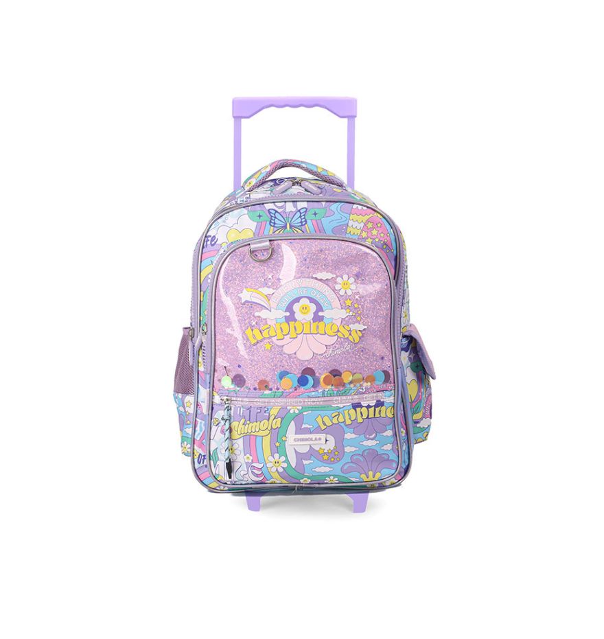 Mochila Carro Trama Cristal - Love The Planet Light Purple C2 - 17 Pulgadas