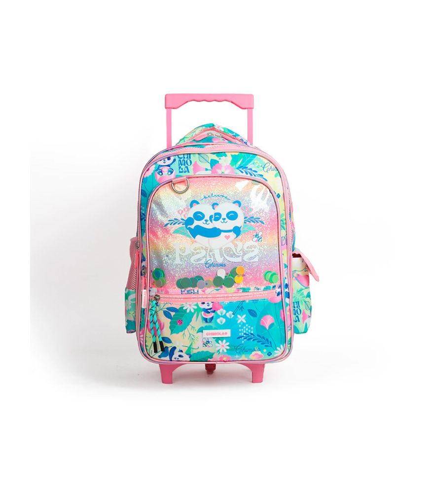 Mochila Carro Trama Cristal - Panda - 17 Pulgadas