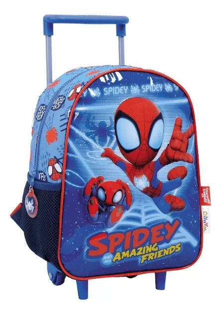 Mochila Con Carro Jardin Spidey Y Sus Sorprendente Amigos - Spiderman - 12 Pulgadas