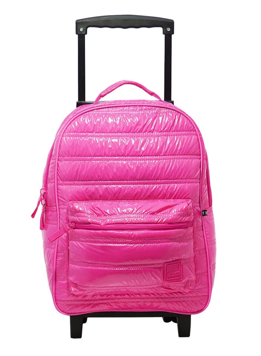 Mochila Con Carro Influencer Puffer Brillante