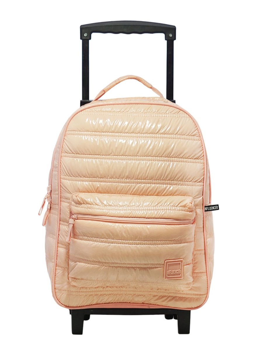 Mochila Con Carro Influencer Puffer Brillante