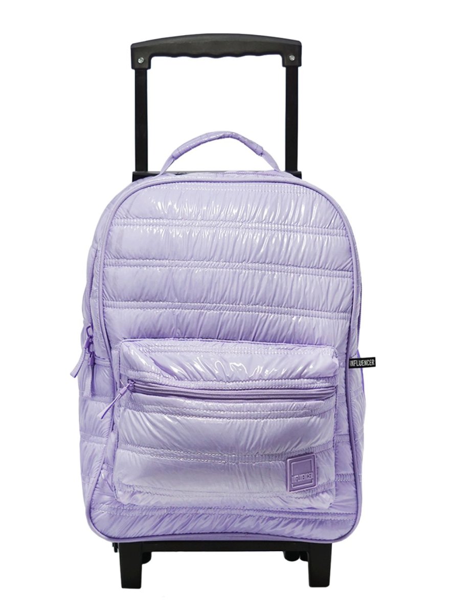 Mochila Con Carro Influencer Puffer Brillante